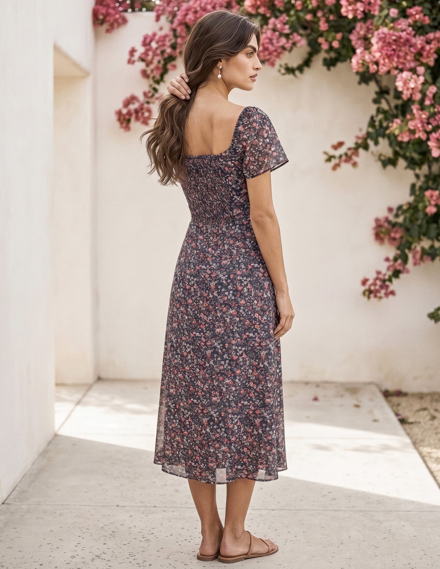 Celeste Midi Dress – Elegant & Flowing | Perfect for Every Occasion
